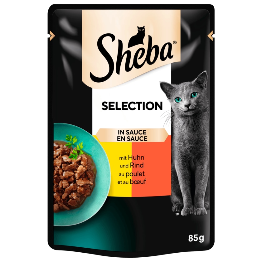 Sheba Selection in Sauce mit Huhn & Rind 85g